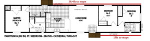 Floorplan C showcases a 2-bedroom, 2-bathroom layout.