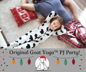 Original goat yoga holiday party.