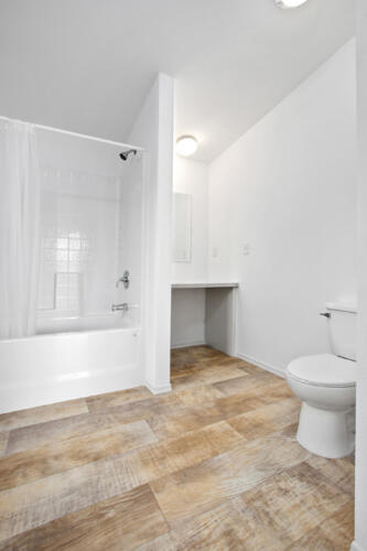 Floorplan A - White Cabinets - Stock Photo